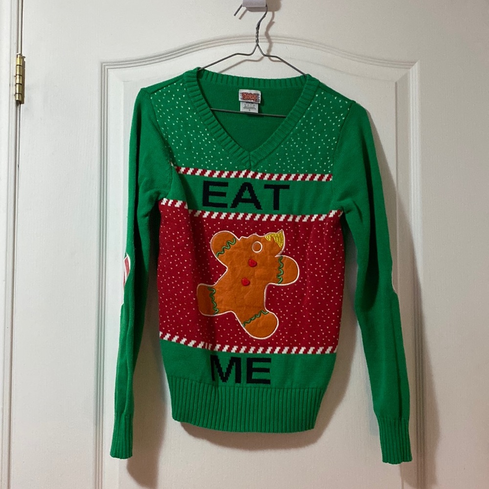 Spencer’s Christmas humor sweater